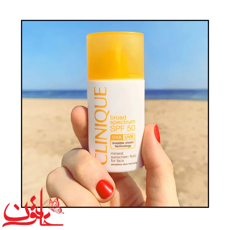 فلوئید ضد آفتاب بی رنگ کلینیک SPF50 مینرال مناسب پوست حساس حجم 30 میلی لیتر — تصویر ۱۱