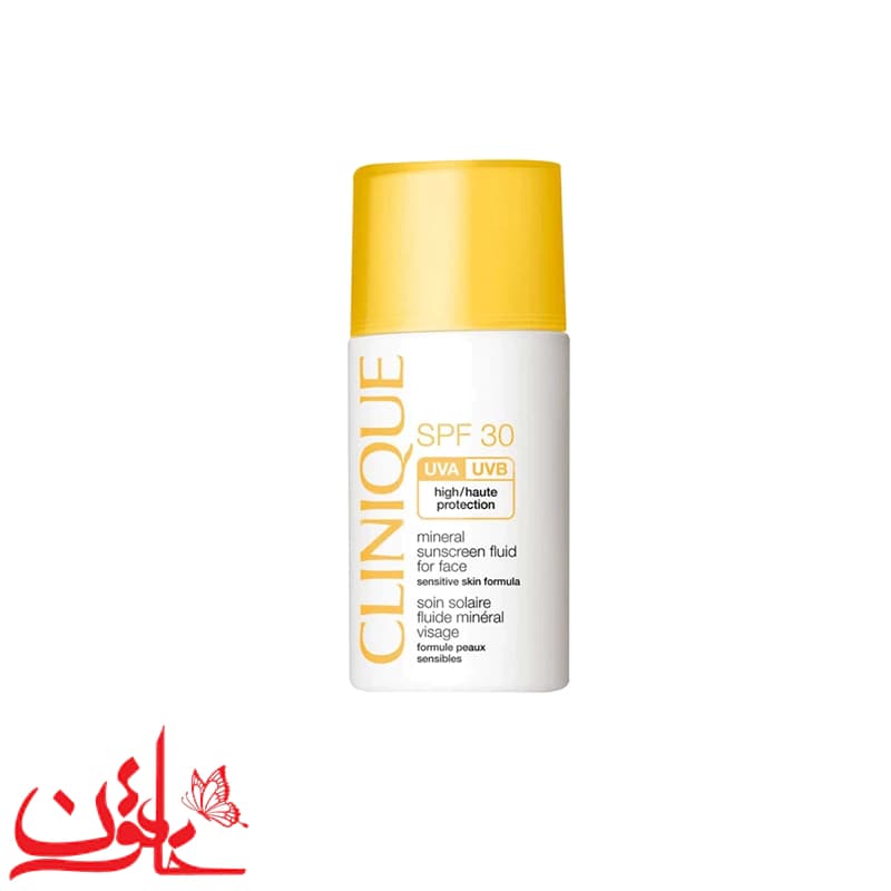 فلوئید ضد آفتاب بی رنگ کلینیک SPF50 مینرال مناسب پوست حساس حجم 30 میلی لیتر — تصویر ۲