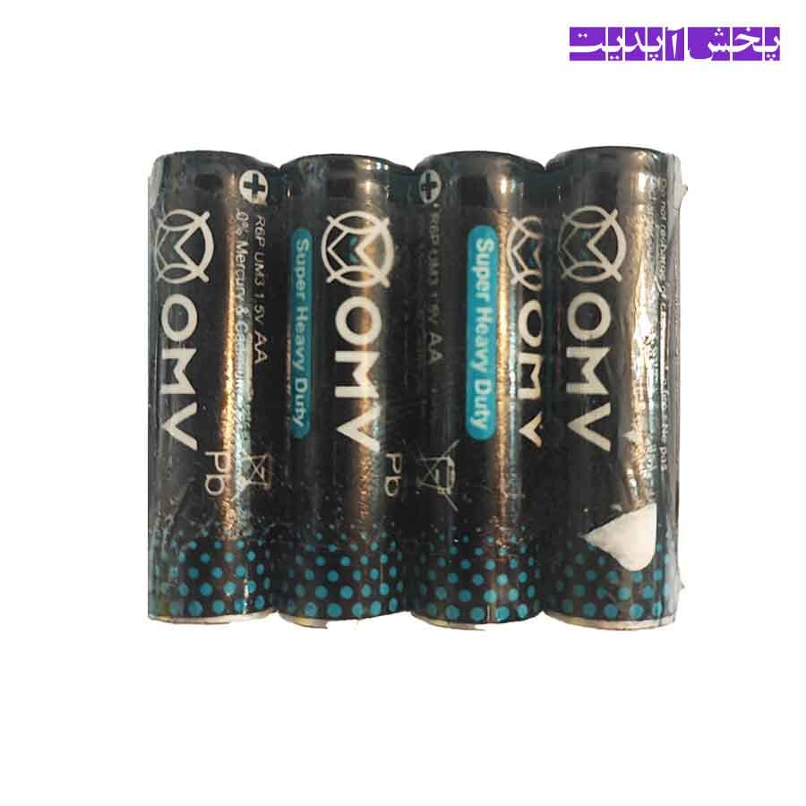 باتری قلمی OMV R6P Super heavy duty بسته 4 عددی — تصویر ۳