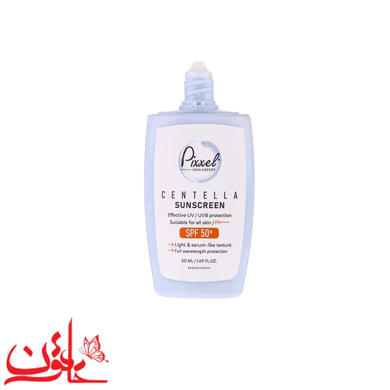 کرم ضدآفتاب سنتلا پیکسل SPF50 بی رنگ مناسب انواع پوست حجم 50 میلی لیتر — تصویر ۳