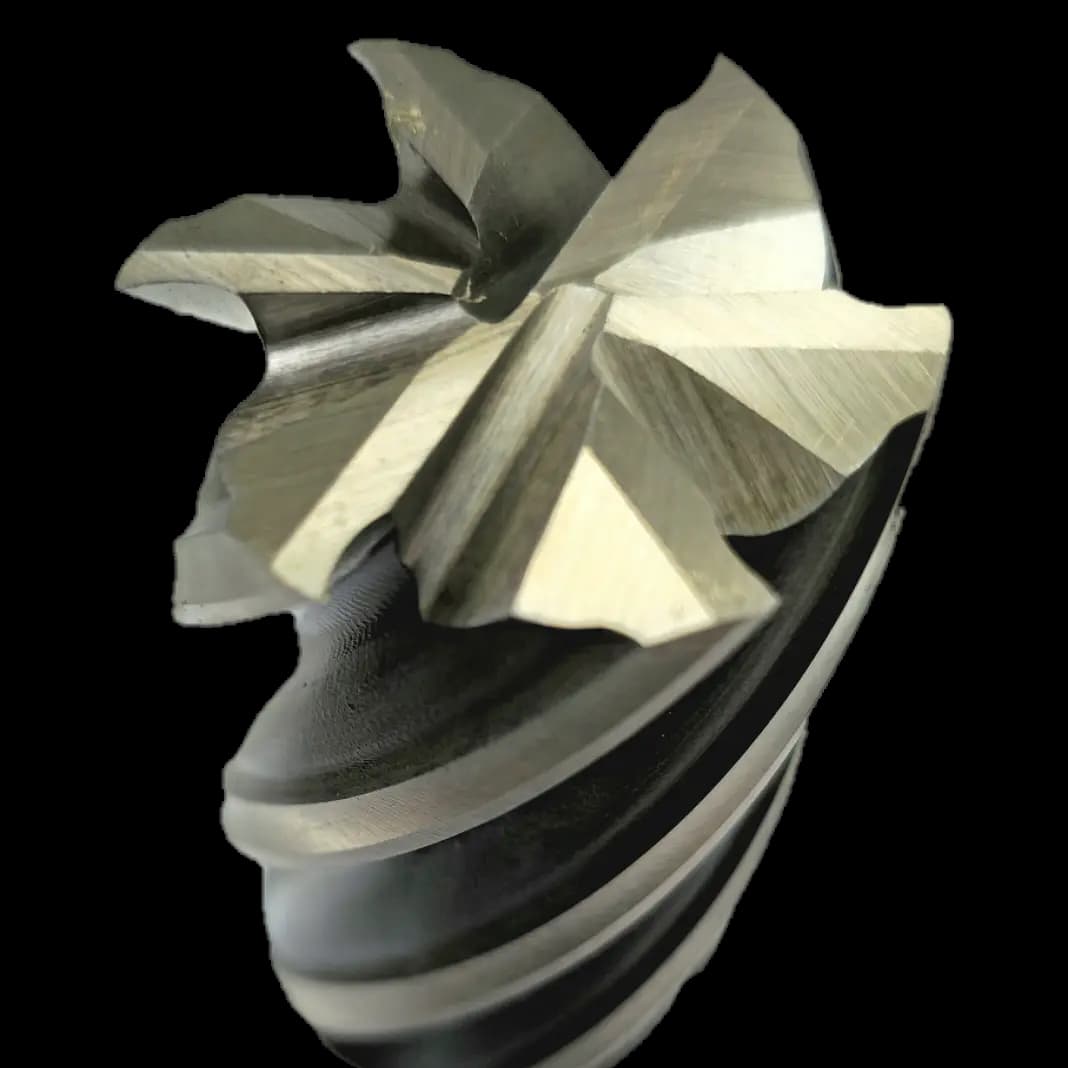 فرز انگشتی شش پر سفید HSS-E سایز 30 HONGDA — تصویر ۲