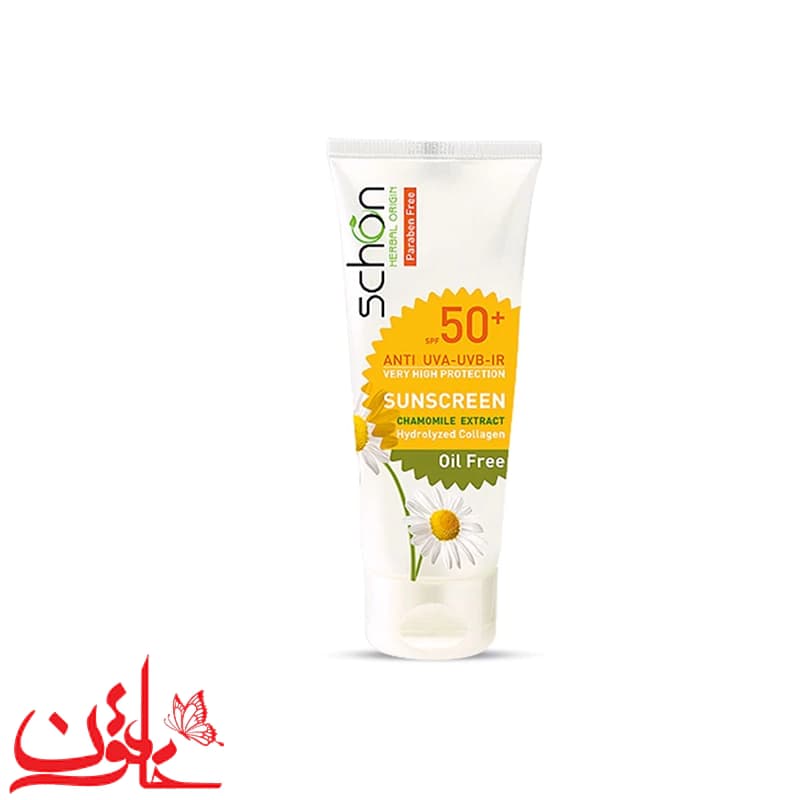 کرم ضدآفتاب بی رنگ فاقد چربی شون SPF50 حجم 50 میلی لیتر