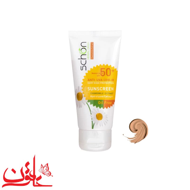 کرم ضدآفتاب رنگی فاقد چربی شون SPF50 (رنگ طبیعی) حجم 50 میلی لیتر