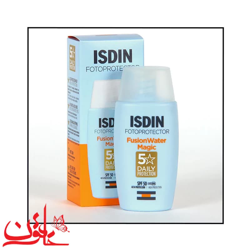 ضد آفتاب فیوژن واتر بی رنگ ایزدین SPF50 مناسب انواع پوست حجم 50 میلیلیتر — تصویر ۳
