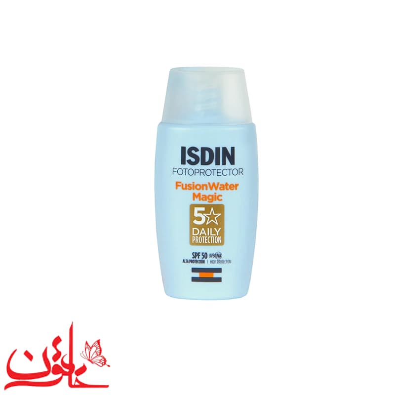 ضد آفتاب فیوژن واتر بی رنگ ایزدین SPF50 ‌مناسب انواع پوست حجم 50 میلی‌لیتر