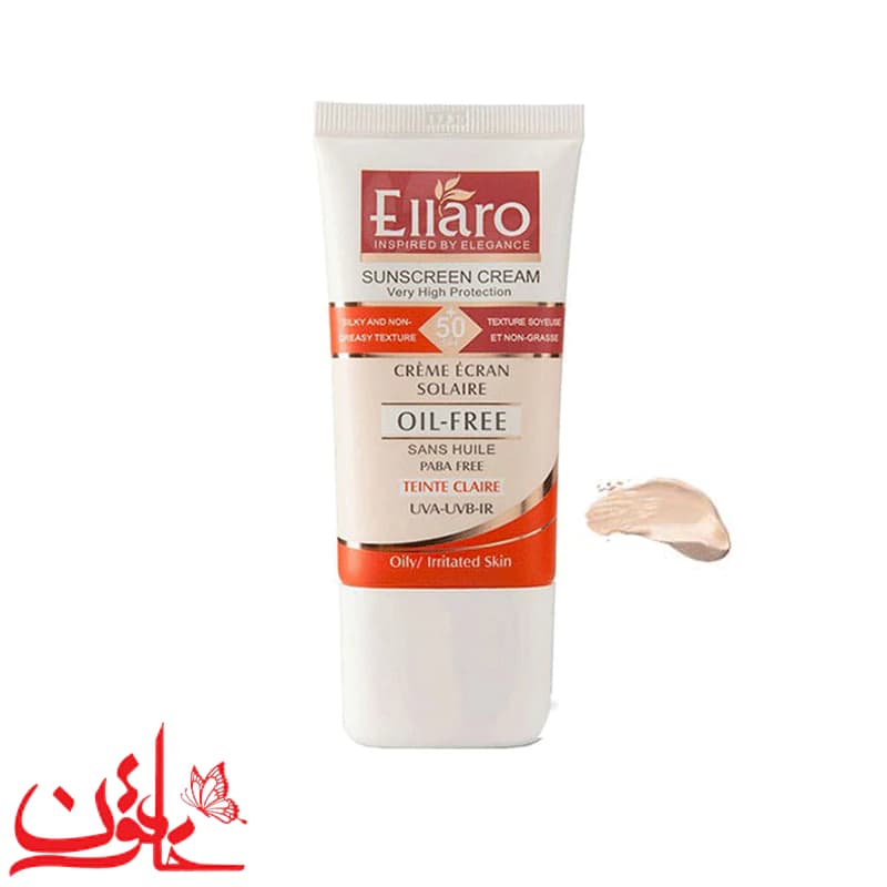 ضدآفتاب رنگی مات کننده الارو SPF50 مناسب پوست چرب(بژ روشن)حجم 40 میل