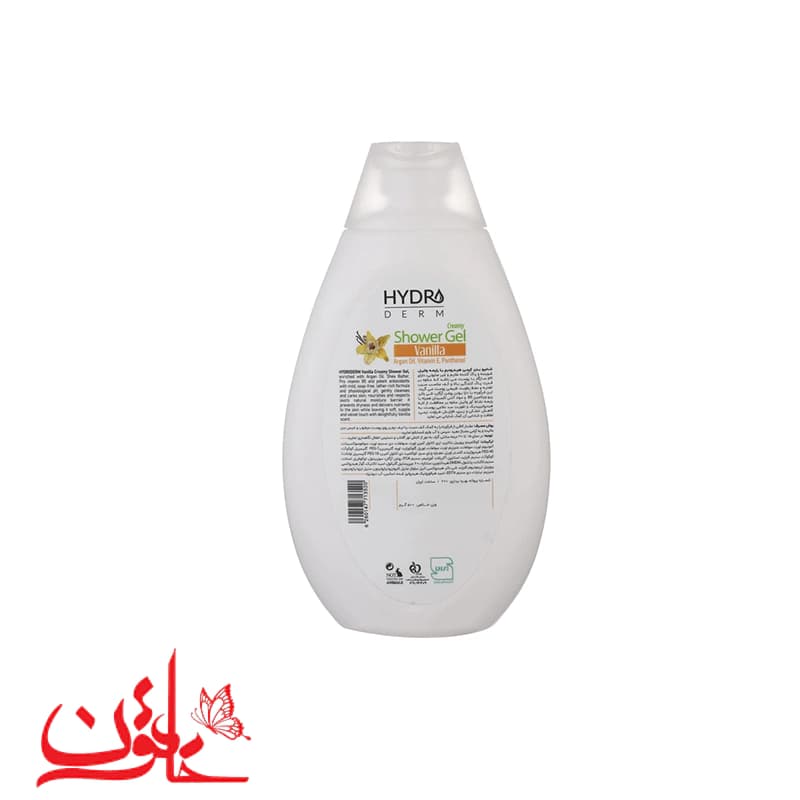 شامپو بدن کرمی هیدرودرم با رایحه وانیل و روغن آرگان حجم 500 میلی‌لیتر — تصویر ۷