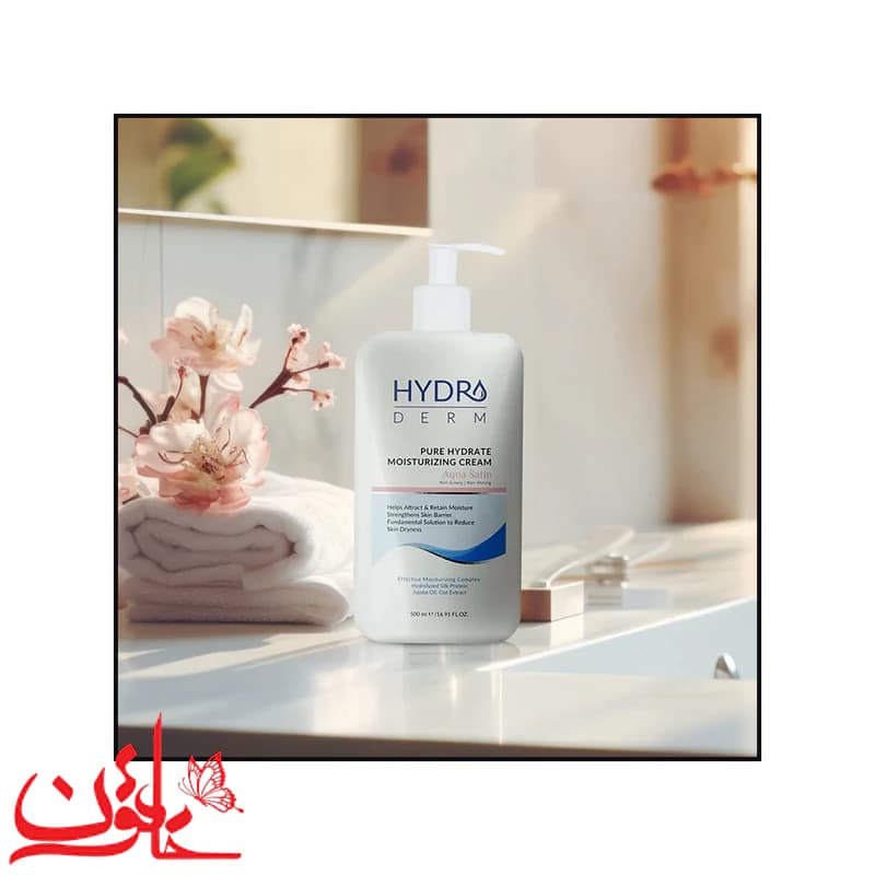 کرم مرطوب‌کننده و نرم‌کننده هیدرودرم مدل Aqua Satin حجم 500 میلی — تصویر ۷