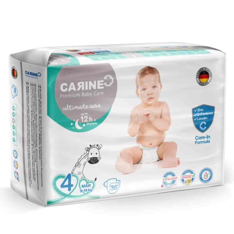 پوشک چسبی آلمانی سایز 4بسته 36عددی کارین