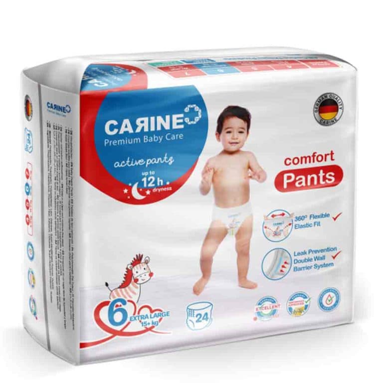 پوشک شورتی سایز 6 بسته 24 تایی کارین آلمانی — تصویر ۲