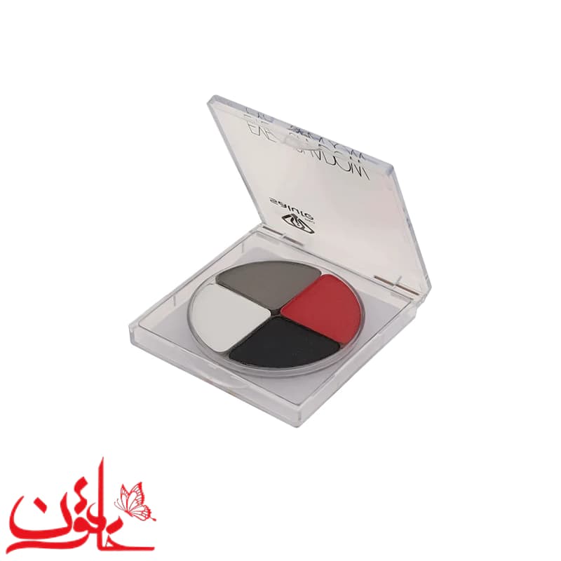 سایه چشم سالوته پرو شماره 604 مدل کریستالی (پالت ۴ رنگ مات) — تصویر ۲