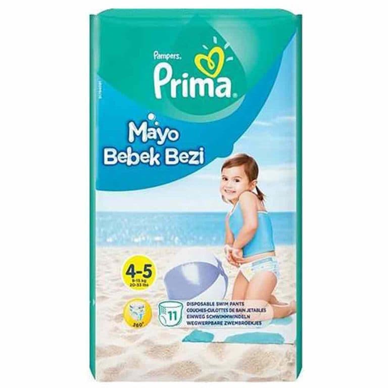 پوشک استخری پریما سایز 4-5 بسته 11عددی مناسب 9تا15کیلوی