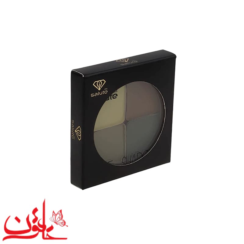 سایه چشم سالوته پرو شماره 602 مدل کریستالی (پالت ۴ رنگ مات) — تصویر ۱۲