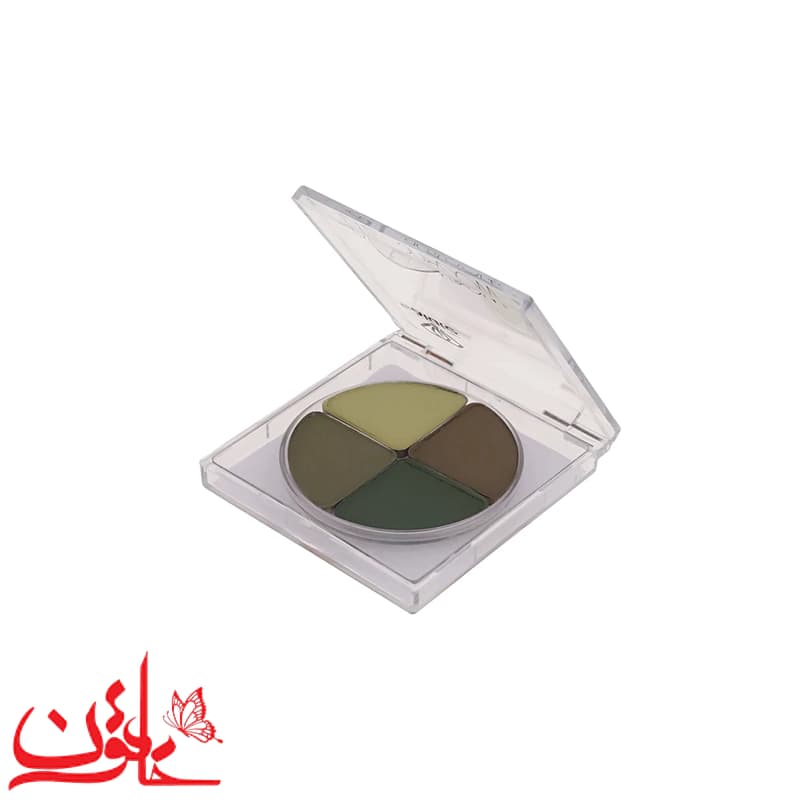 سایه چشم سالوته پرو شماره 602 مدل کریستالی (پالت ۴ رنگ مات) — تصویر ۲