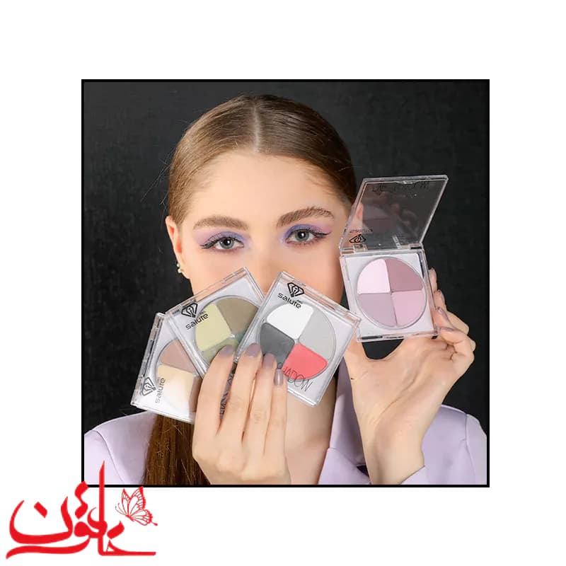 سایه چشم سالوته پرو شماره 602 مدل کریستالی (پالت ۴ رنگ مات) — تصویر ۷