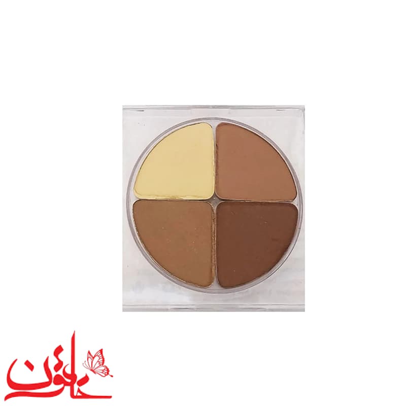 سایه چشم سالوته پرو شماره 601 مدل کریستالی (پالت ۴ رنگ مات) — تصویر ۷