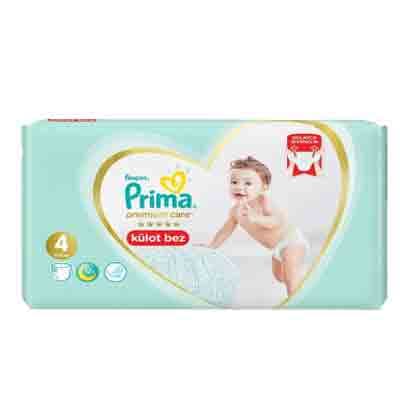 پوشک پریما شورتی ضدحساسیت سایز 4 بسته 44تایی