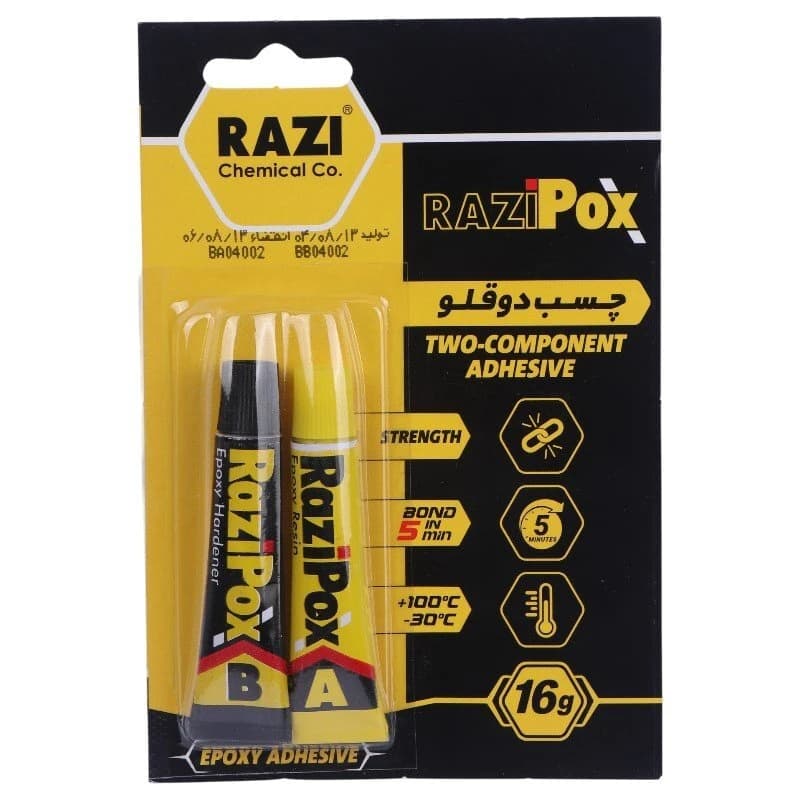 چسب دوقلو مات 16 گرم رازی Pox — تصویر ۲