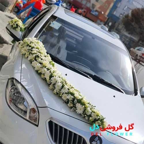 ماشین عروس با گل داوودی 675