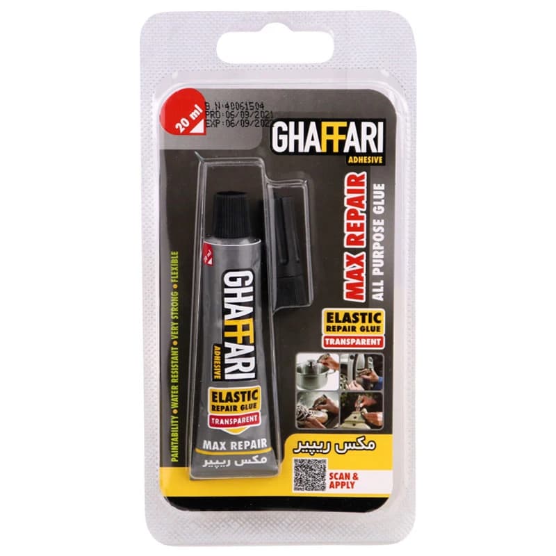 چسب همه کاره Ghaffari Max Repair 20ml — تصویر ۴