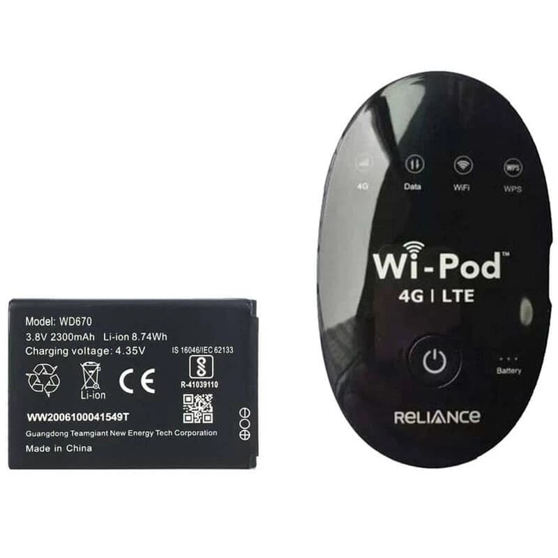 باتری مودم زد تی ای Reliance WD670 — تصویر ۶