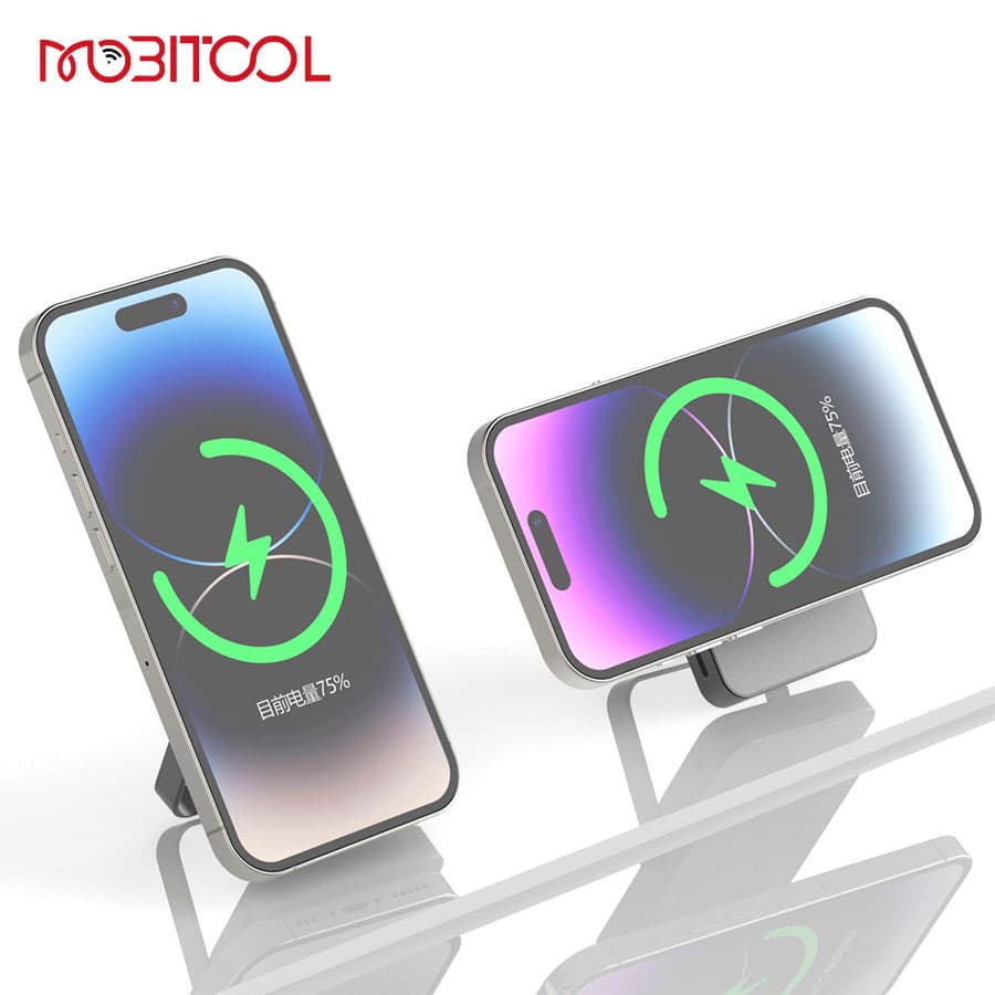 پاوربانک مگ سیف 10 هزار پاورولوژی Powerology 10000mAh MagSafe Power Glass Surface PPBCHA36 — تصویر ۴