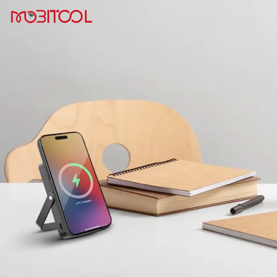 پاوربانک مگ سیف 10 هزار پاورولوژی Powerology 10000mAh MagSafe Power Glass Surface PPBCHA36 — تصویر ۵