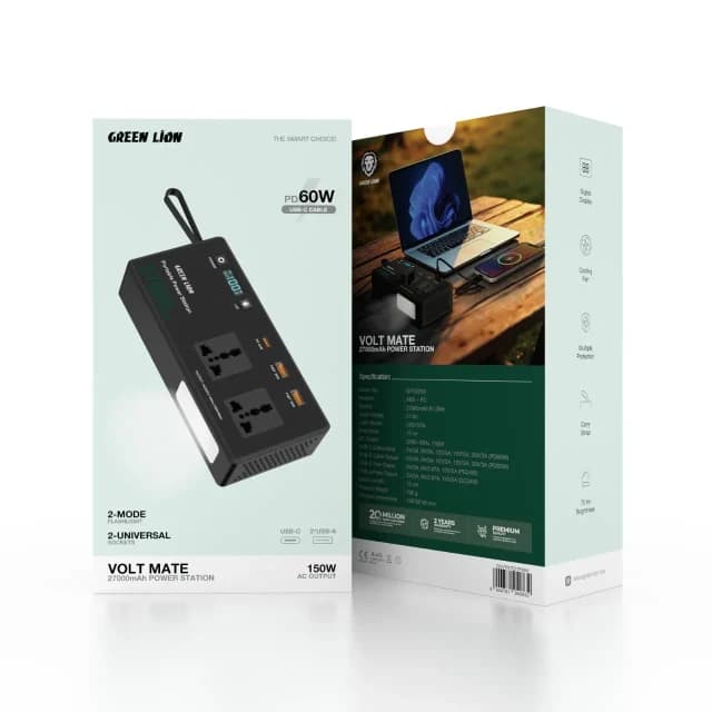 پاور استیشن 27000 میلی آمپر 150 وات گرین لاین Green Lion Volt Mate 27000mAh Power Station — تصویر ۱۰