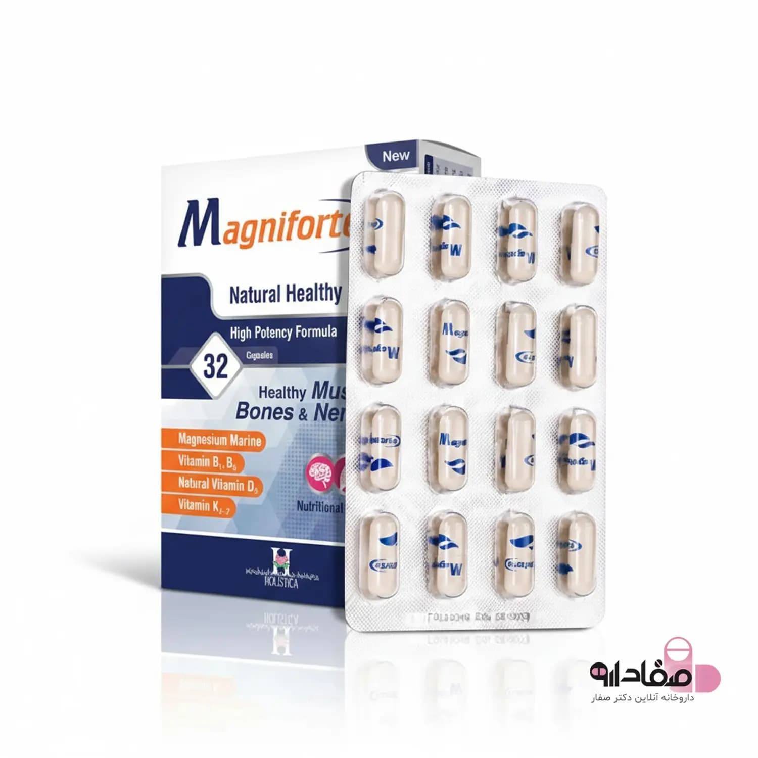 قرص مگنی فورت هولیستیکا ۳۲ عددی | Holistica Magniforte 32 Capsules — تصویر ۷