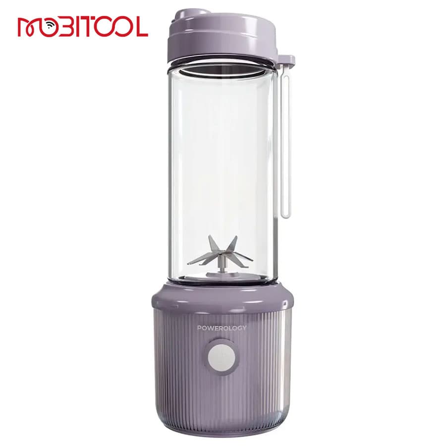 مخلوط‌ کن و جویسر شارژی 126 وات پاورولوژی Powerology Press & Refresh Portable Blender PSM013 — تصویر ۹