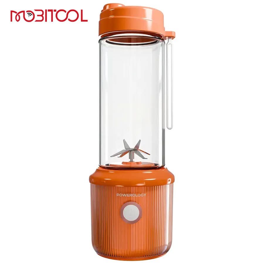 مخلوط‌ کن و جویسر شارژی 126 وات پاورولوژی Powerology Press & Refresh Portable Blender PSM013 — تصویر ۸