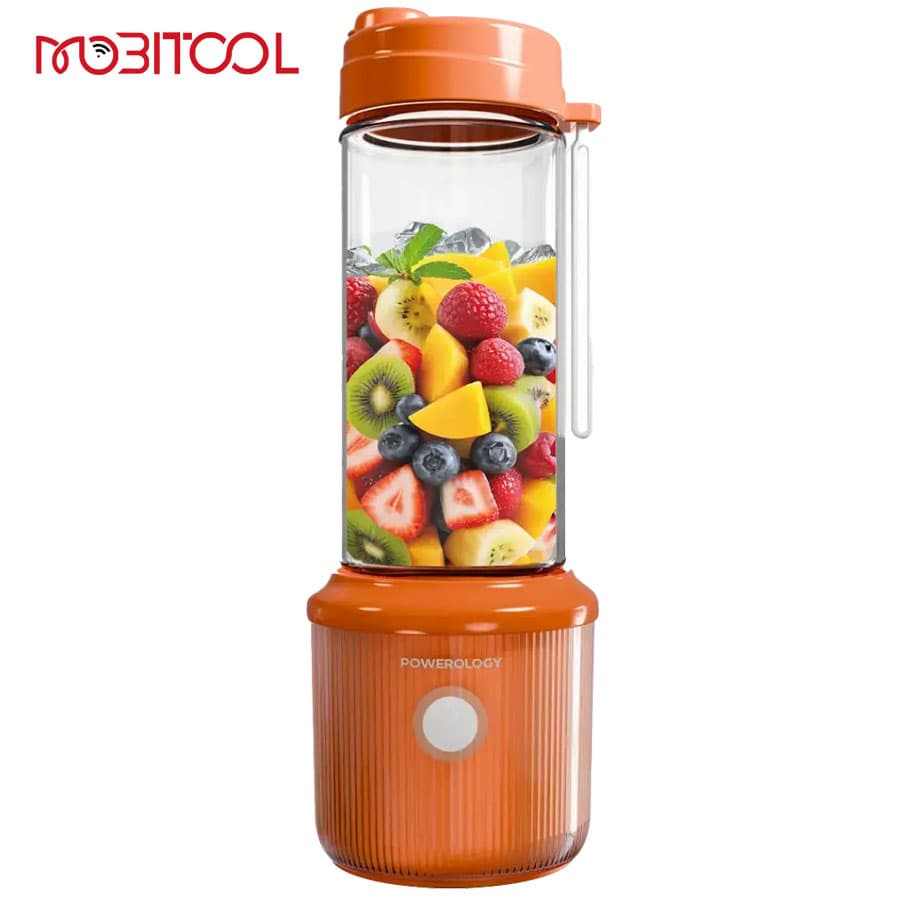 مخلوط‌ کن و جویسر شارژی 126 وات پاورولوژی Powerology Press & Refresh Portable Blender PSM013 — تصویر ۴