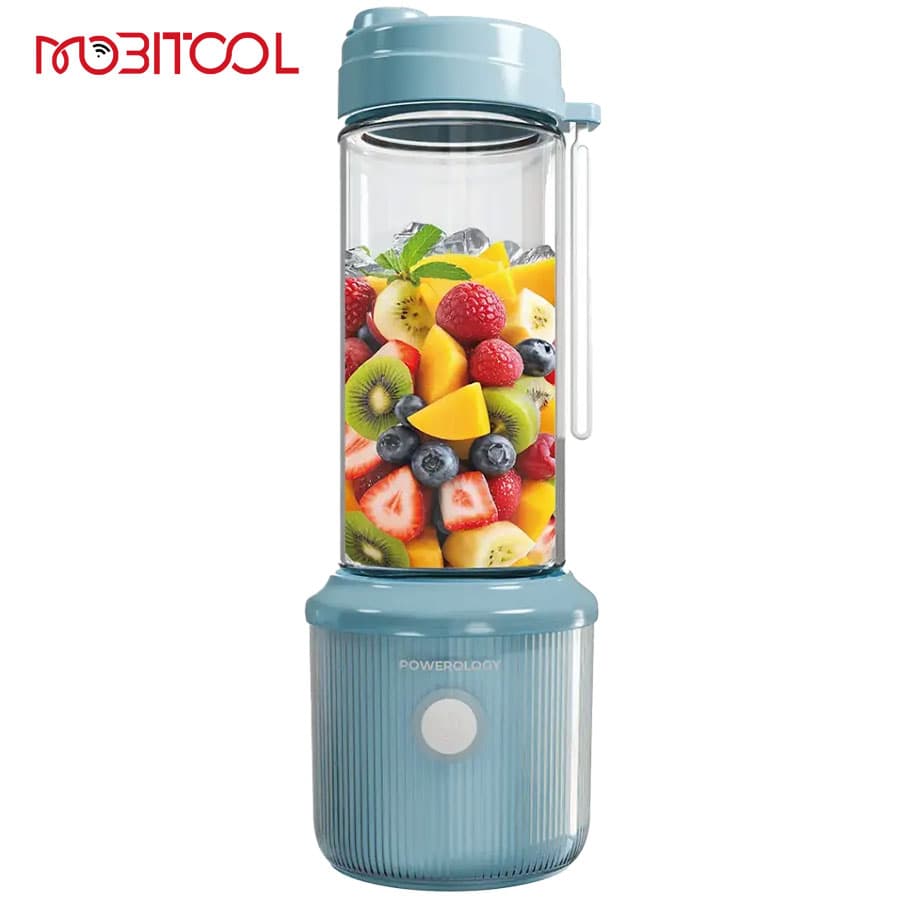 مخلوط‌ کن و جویسر شارژی 126 وات پاورولوژی Powerology Press & Refresh Portable Blender PSM013 — تصویر ۶