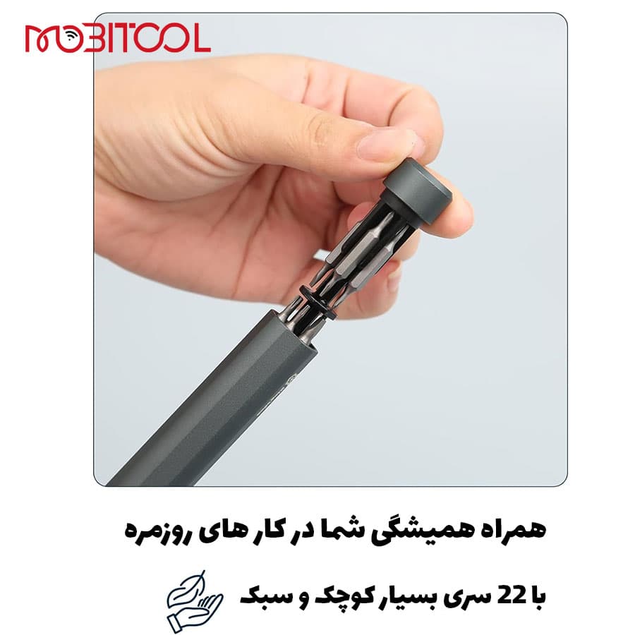 ست پیچ گوشتی قلمی پاورولوژی با 22 سری Powerology 23in1 Double Head Bits Design Pen Type Screwdriver Set — تصویر ۸