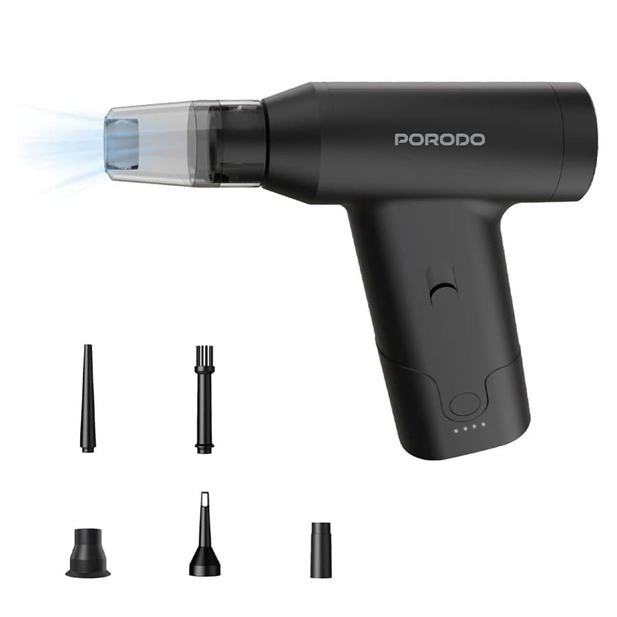 جت فن جارو شارژی دمنده و مکنده پرودو Porodo Dual Mode Air Duster & Vacuum PDLFST179