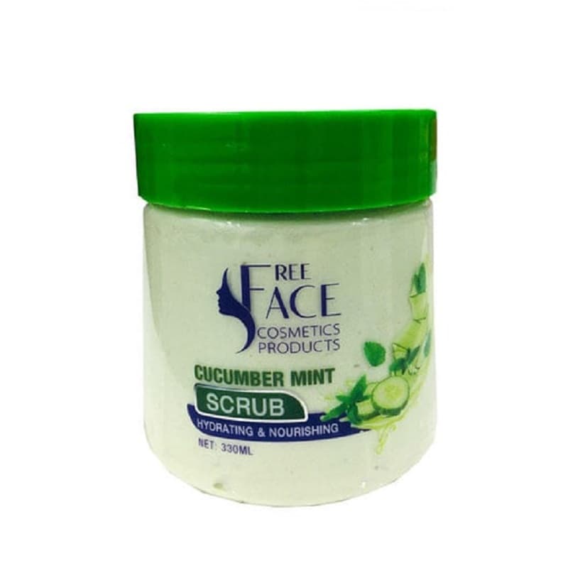 ماسک اسکراب خیار و نعنا فری فیس مدل کاسه ای حجم 330mL