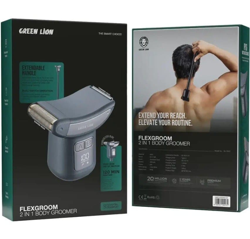 ماشین اصلاح بدن و صورت گرین لاین Green Lion Flexgroom 2 in 1 Body Groomer — تصویر ۶