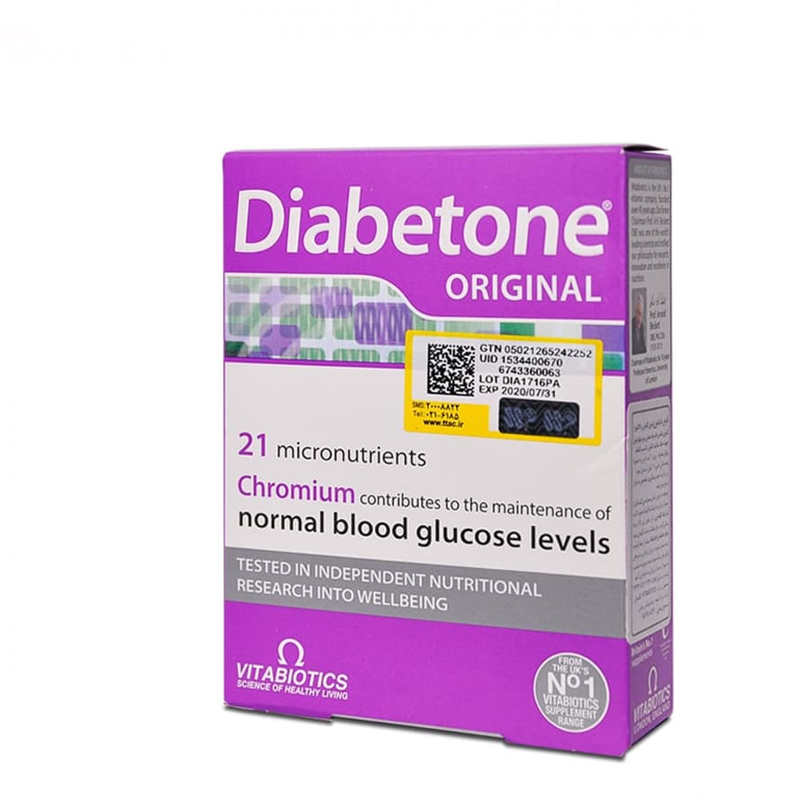 قرص دیابتون ویتابیوتیکس ۳۰ عددی Vitabiotics Diabetone