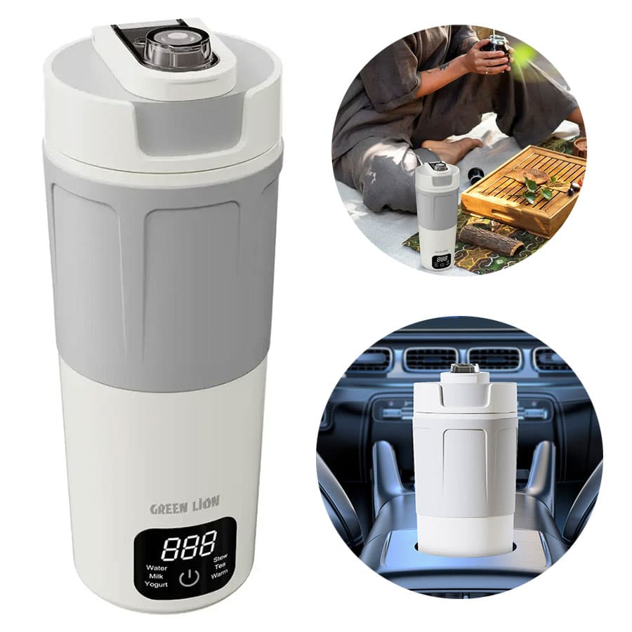 کتری برقی هوشمند 600 میلی لیتری گرین لاین Green Lion Kettle & Go Electric Kettle 600mL GL-EK4