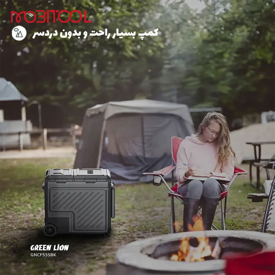 یخچال فریزر 55 لیتری خودرو گرین لاین Green Lion GFC-55 Car Fridge — تصویر ۴