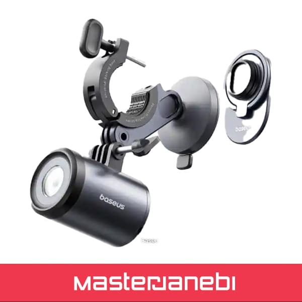 هولدر و چراغ قوه دوچرخه و موتور بیسوس Baseus PrimeTrip Light And Bike Holder BS-CG025 — تصویر ۱۰