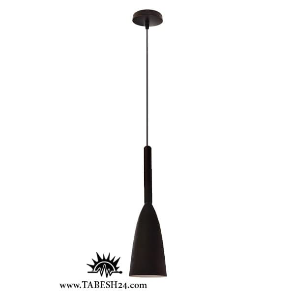 چراغ آویز قیفی فلزی رنگ مشکی مدل 6033/100 — تصویر ۷