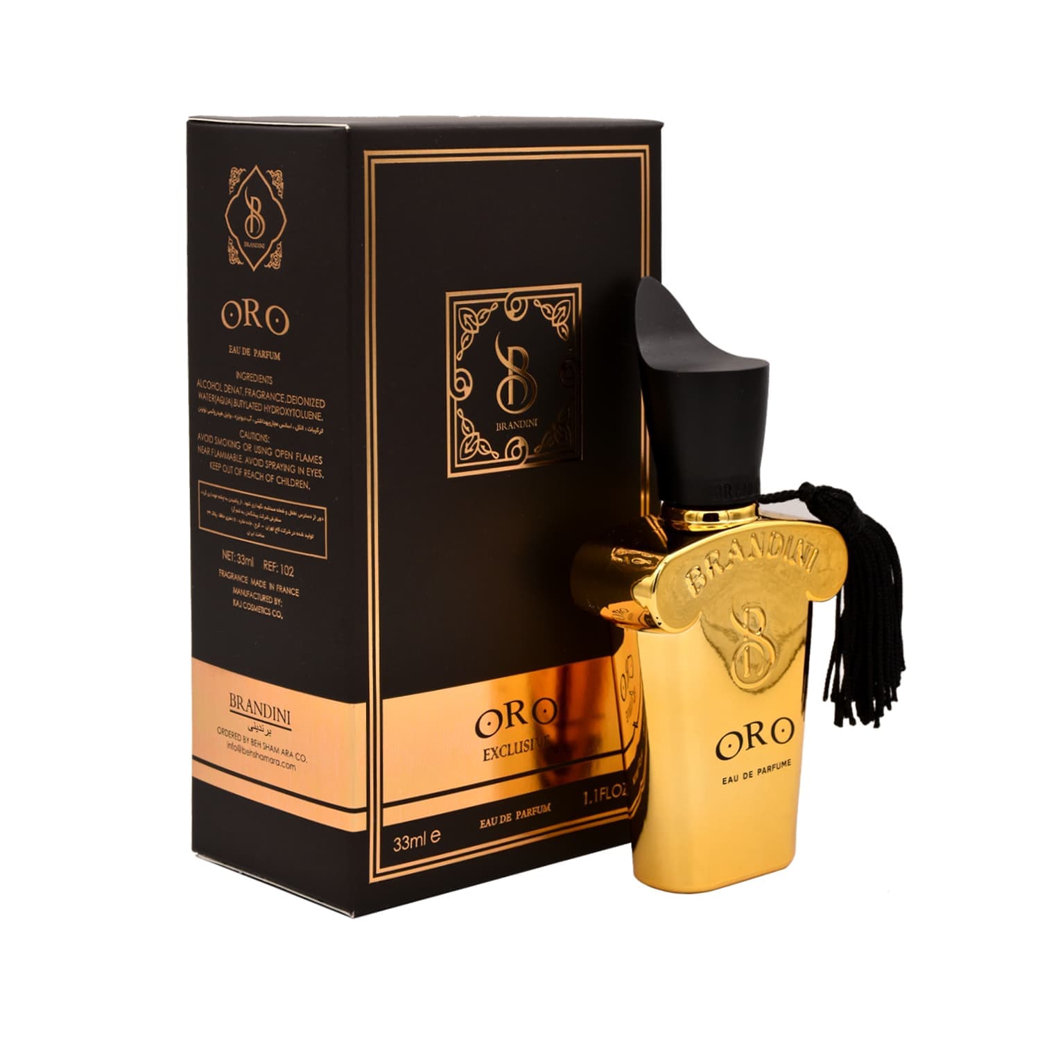 ادو پرفیوم برندینی مدل کازاماراتی ORO حجم 33mL انقضا 2026/3 — تصویر ۷