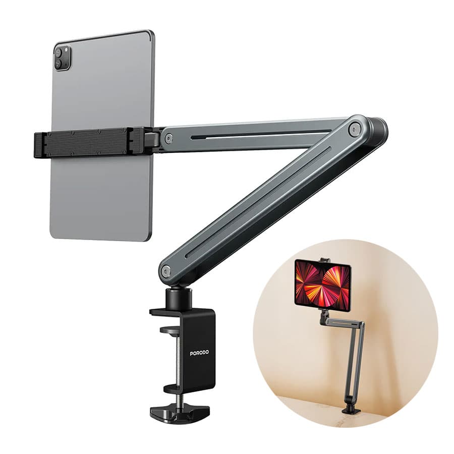 پایه نگهدارنده رومیزی موبایل و تبلت پرودو Porodo Multi-Joint Phone & Tablet Mount PD-HSM22