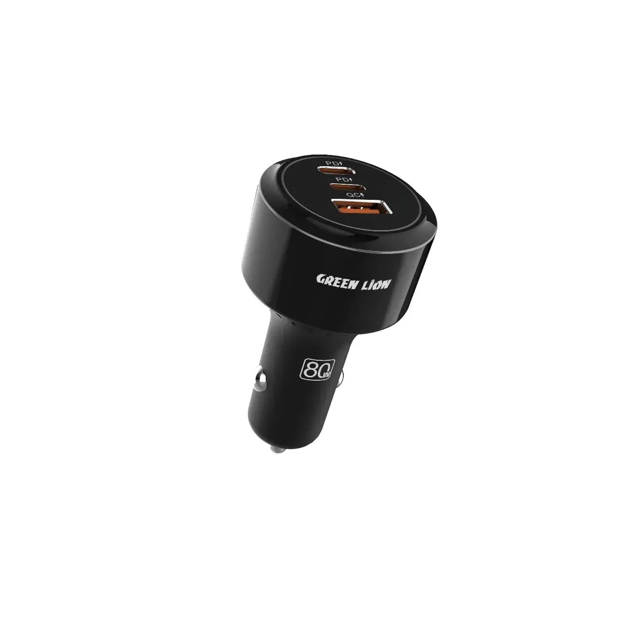 شارژر فندکی سه پورت Roadex Triple Port Car Charger 80W گرین لاین — تصویر ۲