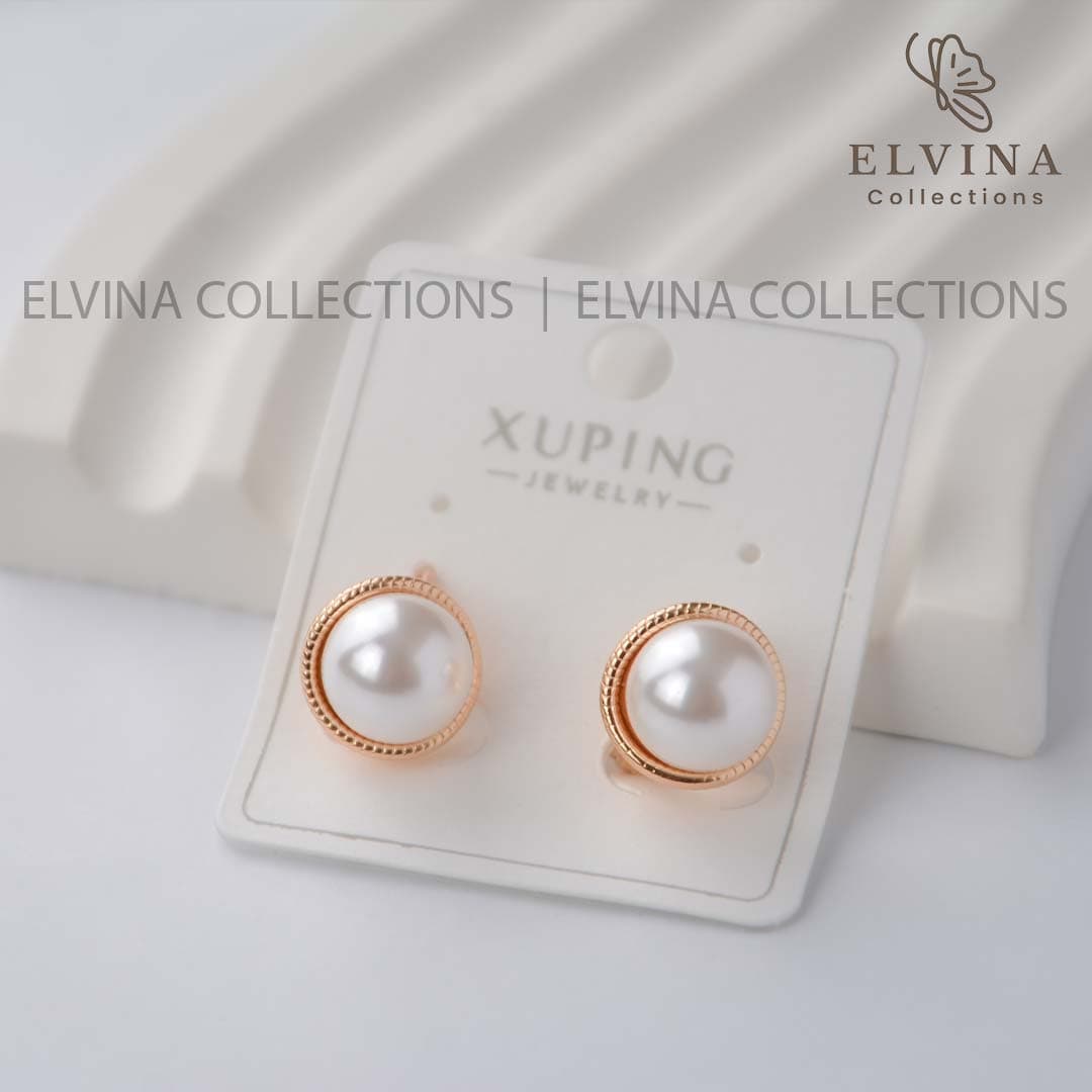 گوشواره ژوپینگ اصل(Xuping) طرح مرواریدی
