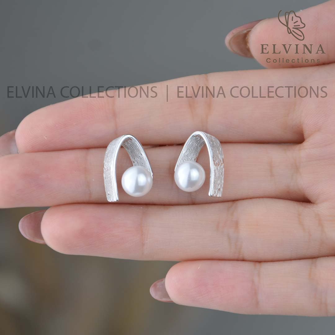 گوشواره ژوپینگ اصل(Xuping) طرح منحنی مرواریدی — تصویر ۱۰