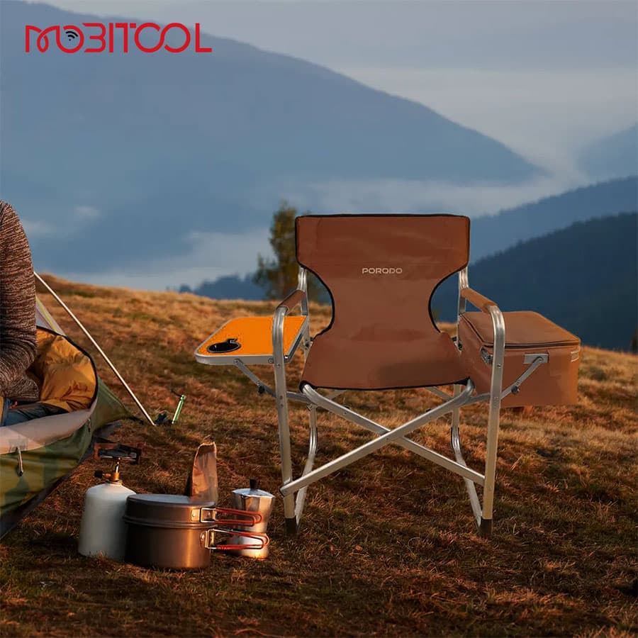 صندلی تاشو کمپینگ پرودو Porodo Lifestyle Outdoor Folding Director Chair — تصویر ۵