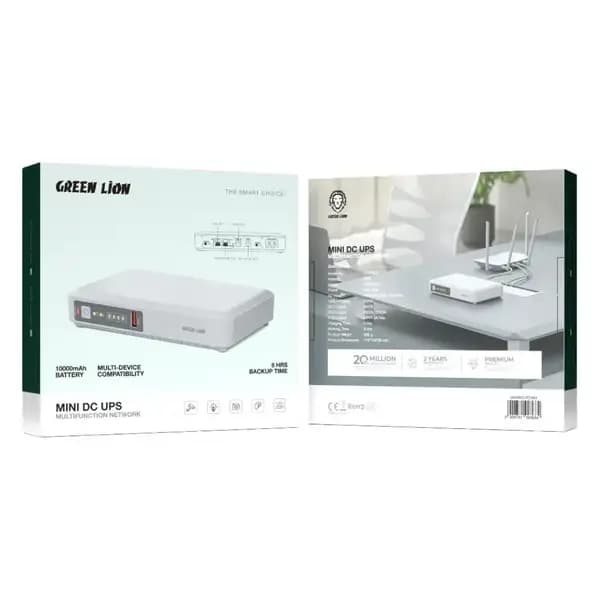 مینی یو پی اس DC چند منظوره شبکه گرین لاین Green Lion Mini DC UPS Multifunction Network — تصویر ۷
