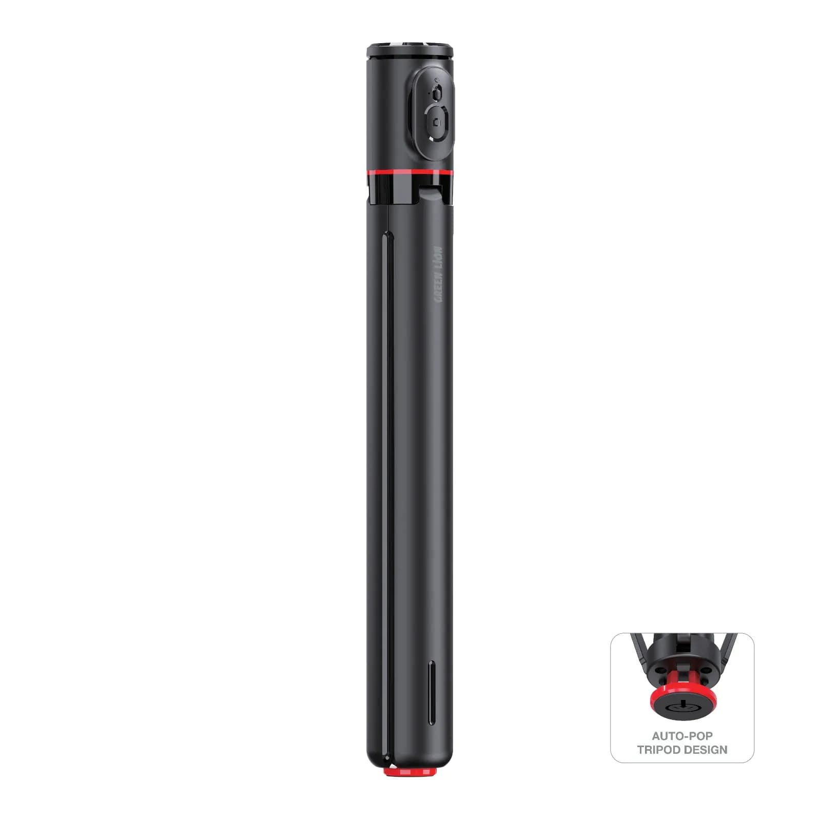 سه پایه موبایل خود بازشونده گرین لاین با ریموت Green Lion Auto Pop Tripod Magnetic Remote — تصویر ۸